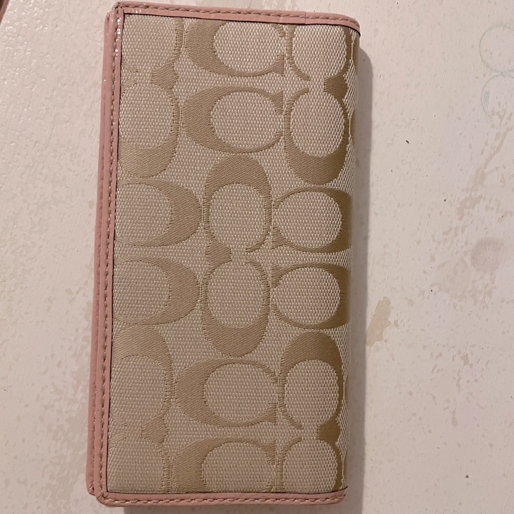 Coach checkbook cover